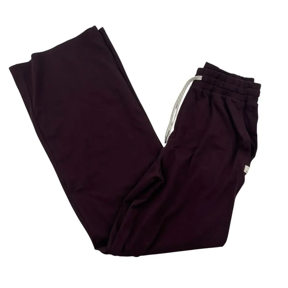 Vuori Women's Raisin Halo Essential Wide Leg Pants